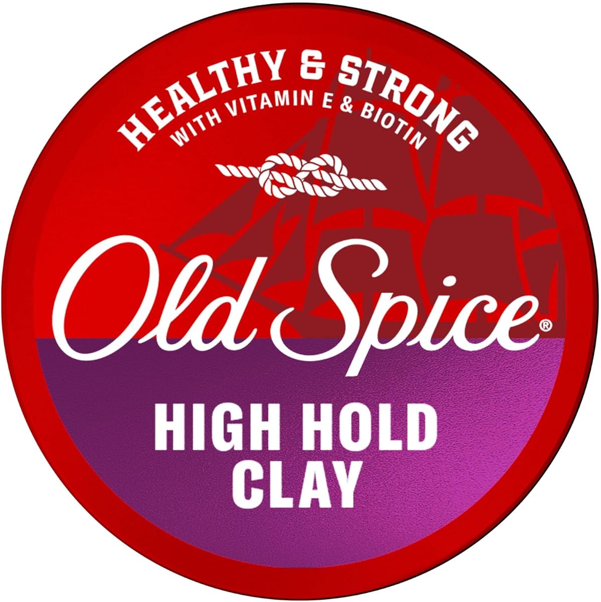 Old Spice Mens Hair Clay, Healthy & Strong with Vitamin E & Biotin, Mens Hair Styling Clay, High Hold, Matte Finish, 2.22 oz