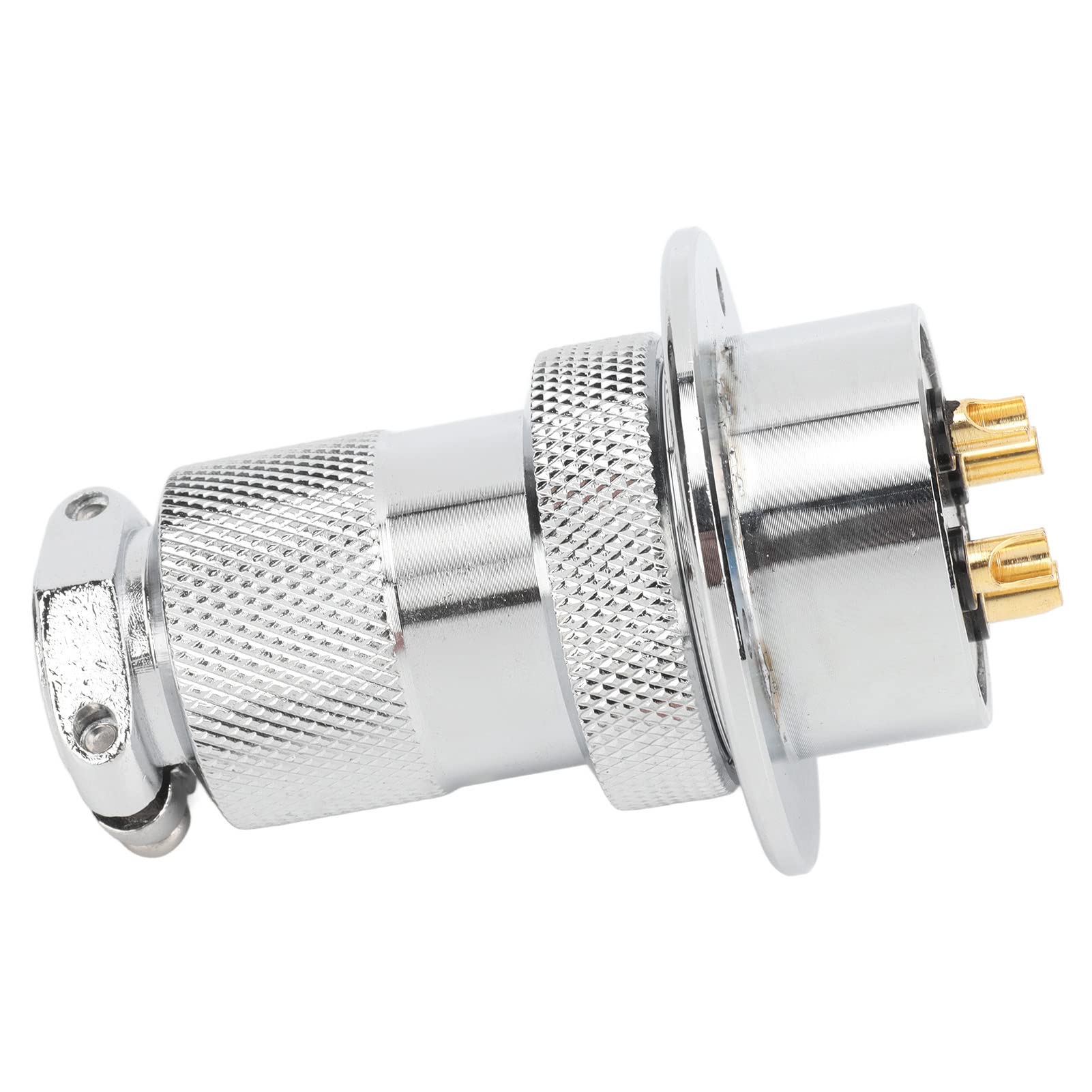 Aviation Plug Socket, Durable Zinc Alloy Shell Firm Connection Industrial Connector 30mm for Machine (4 Pin)