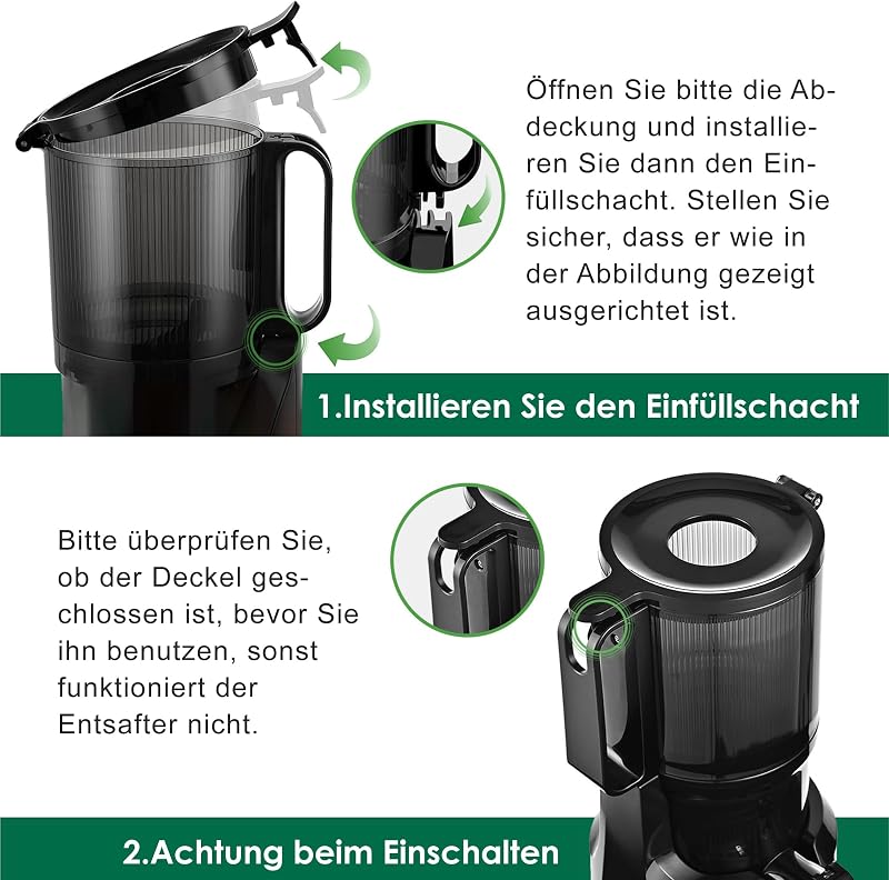 Fretta Lassú Gyümölcscentrifuga 200W, 108mm Betöltőnyílás, BPA-Mentes Tritan, Kék