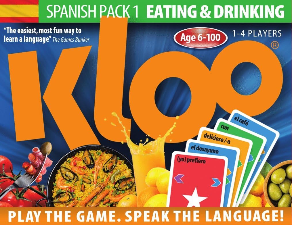 KLOO s Learn to Speak Spanish Language Card Games Pack 1 Decks 1 2
