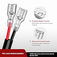 Vista 4 de Nilight Kit de extensión de arnés de cableado de 16 AWG de 10 pies para barra de luz de trabajo LED, vainas LED, luces todoterreno, luz antiniebla