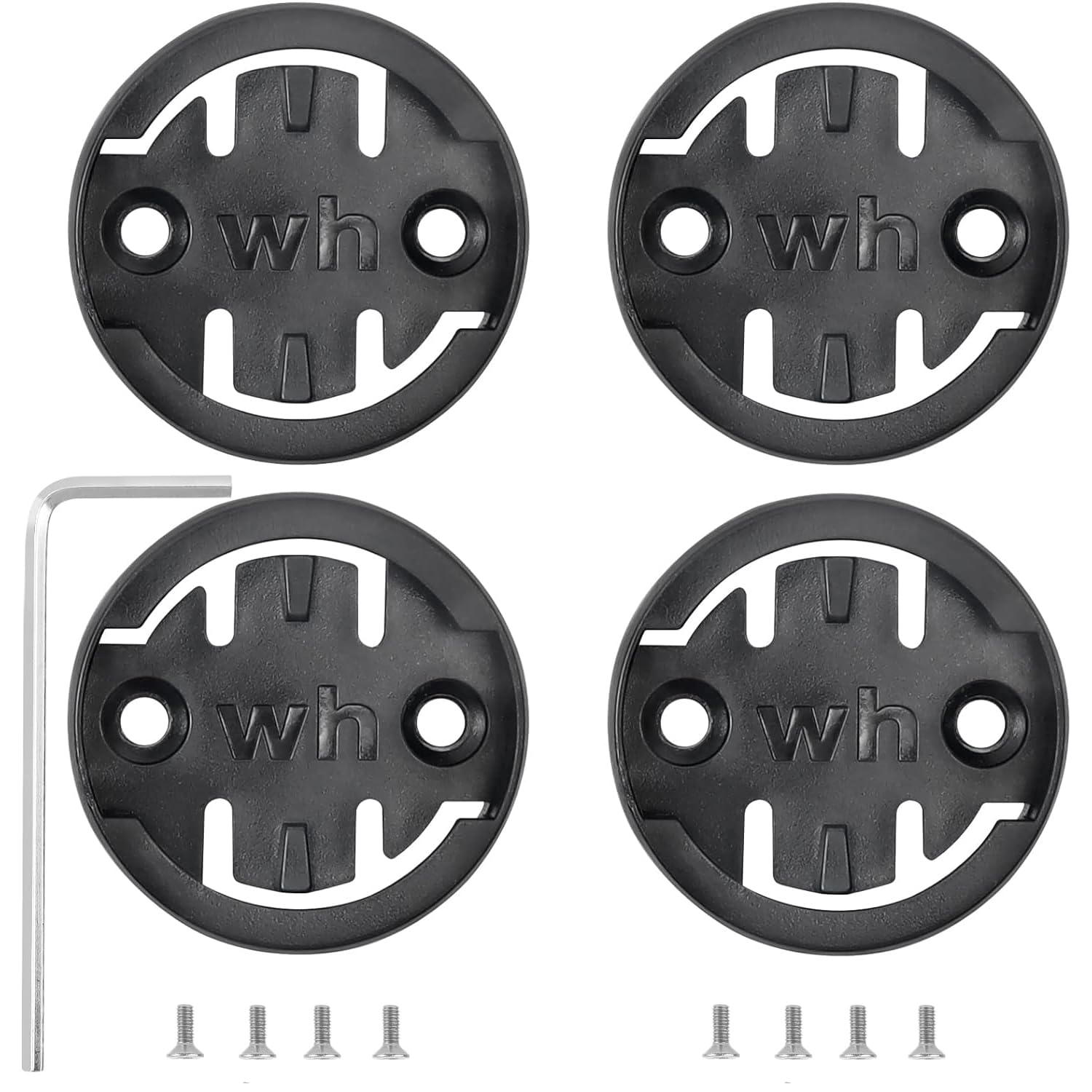 Bike Mount for Wahoo - [4-Pack] Mount Adapter Insert Compatible with Wahoo Out Front Cycling Computer Mounts, Bicycle GPS Computer Mounts Replacement Base,Cycling Combo Mount Road MTB Accessories