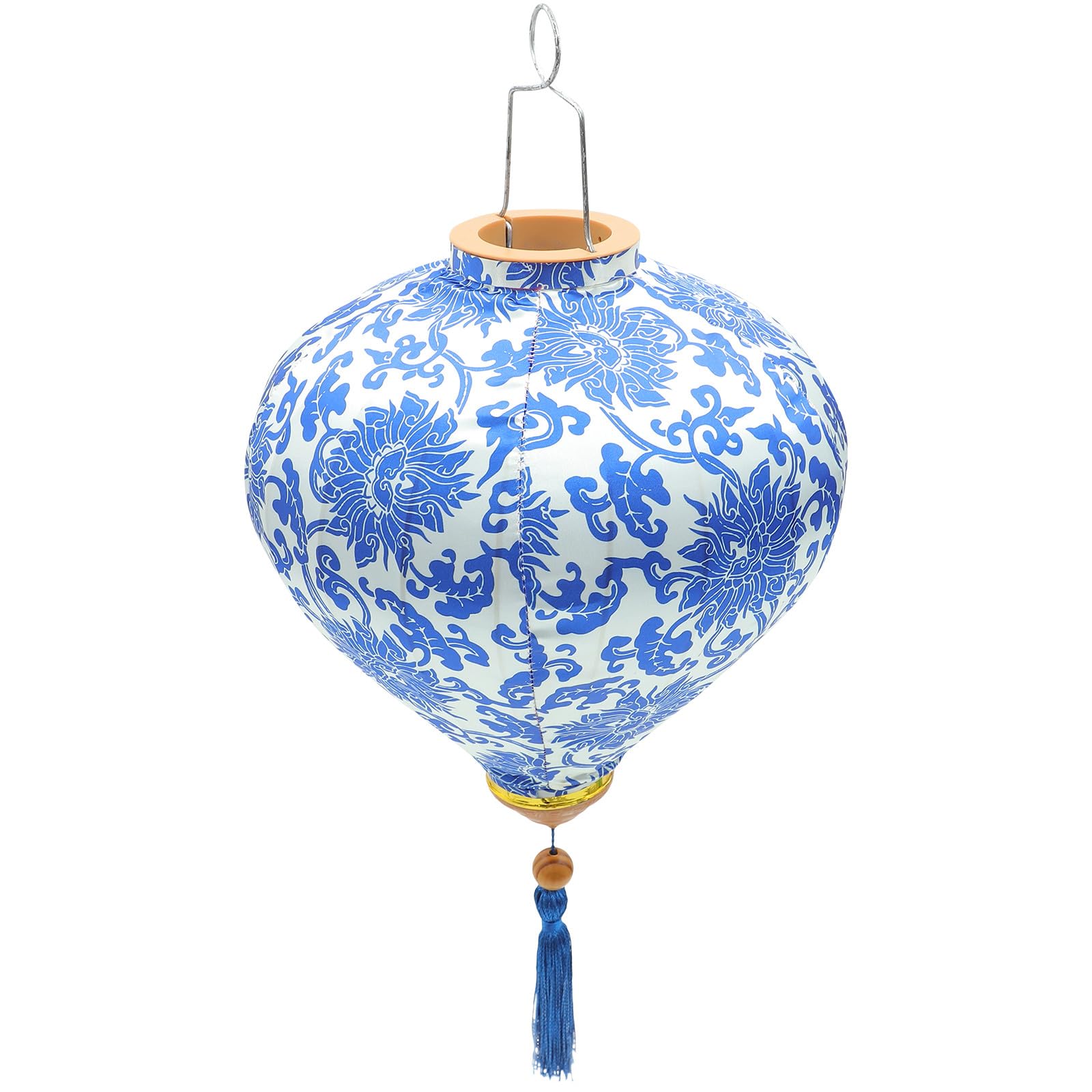 Lanterne suspendue rétro en porcelaine de 30 cm pour décoration de fête extérieure
