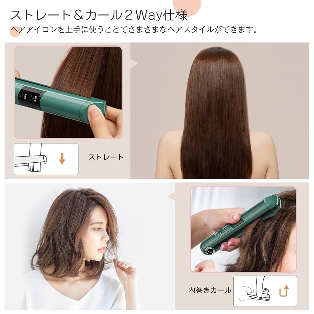 Amazon.co.jp: KEYNICE ヘアアイロン コードレス ストレート usb