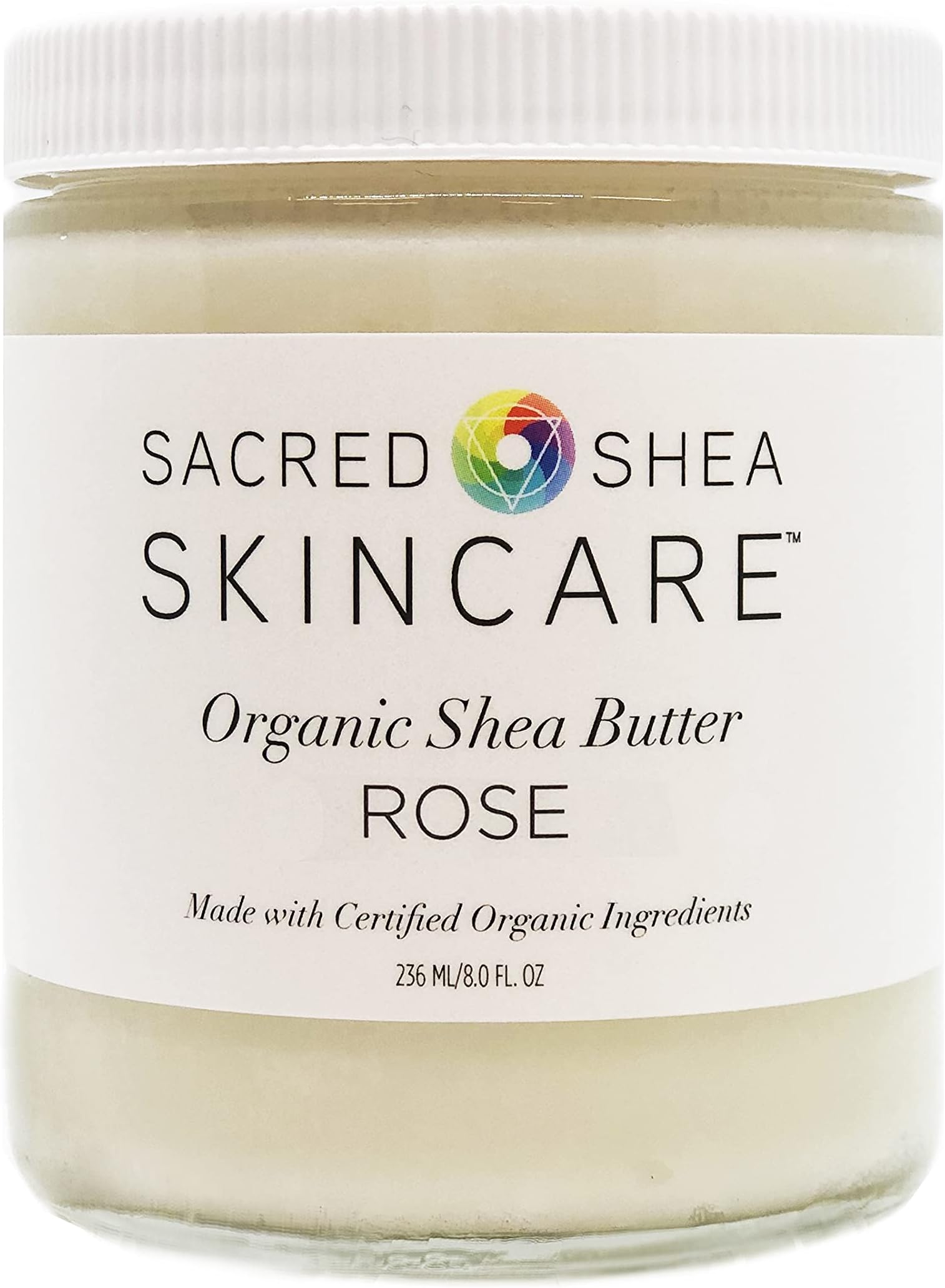 Organic Shea Rose Body Butter, Rose Butter, Beauty Butter, 8 oz.