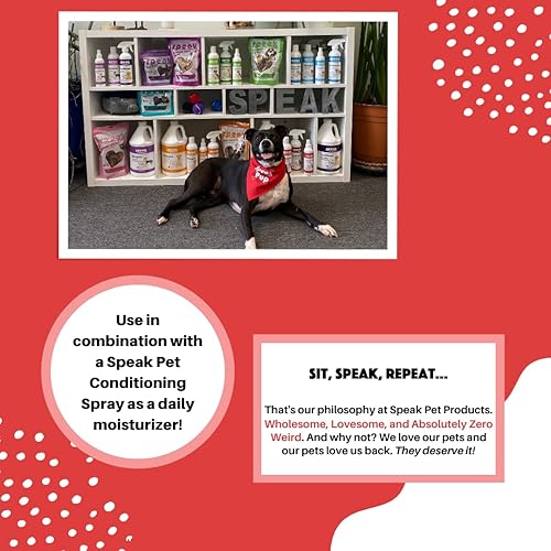 Miniatura 3 de Spray de baño natural sin agua, para perros, avena calmante de almendras cereza, 8 onzas