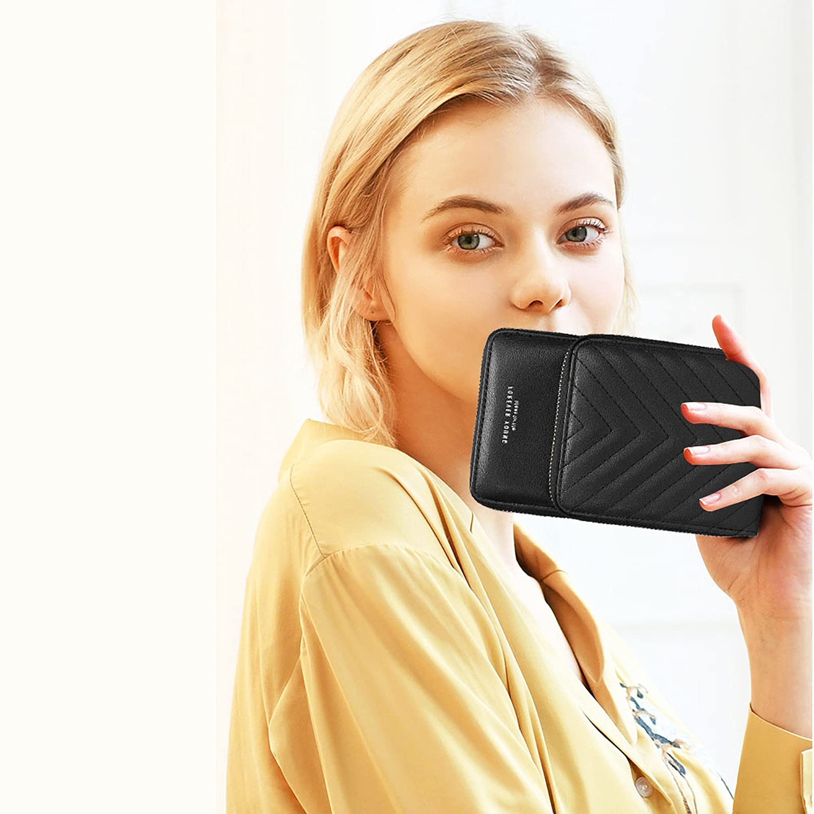 myfriday Kleine Umhängetasche für Damen, Mini Messenger Schulter Handtasche Geldbörse mit Kreditkartenfächern