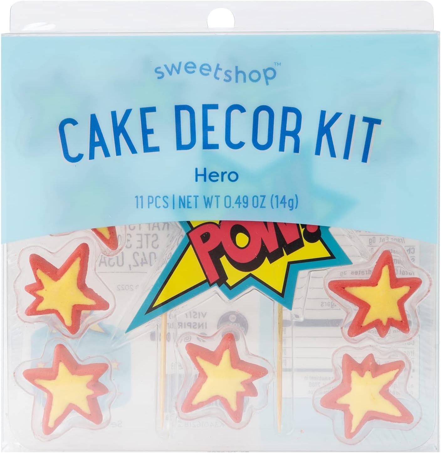 Sweetshop ケーキデコレーションキット-スーパーヒーロー、11個