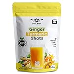 Ginger Turmeric Supplements with Piperine, Vitamin C, Vitamin D3 & Zinc | 200 Servings of Turmeric Ginger Shots for Joint, Heart, Brain, Gut & Skin Health | Ayurved | Powder