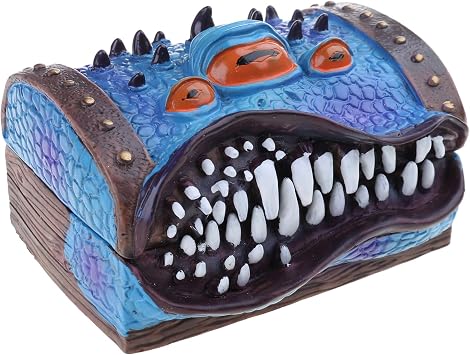 Mimic Chest Dices Box for Polyhedral Dices Roleplaying Tabletop Gaming Monsters Home Decorations Monster Box