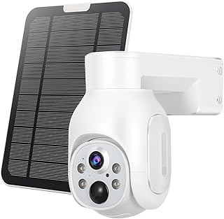 Security Cameras Wireless Outdoor 2k Solar Powered PTZ WiFi Home Camera PIR Motion Recording Two-Way Audio Spotlight Night Vision UBox APP S700