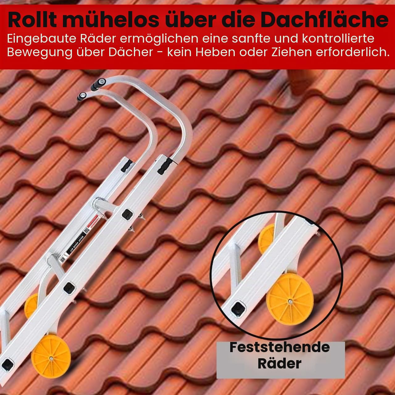 Dachhaken-Set für Einzelleiter und Verlängerungsleitern
