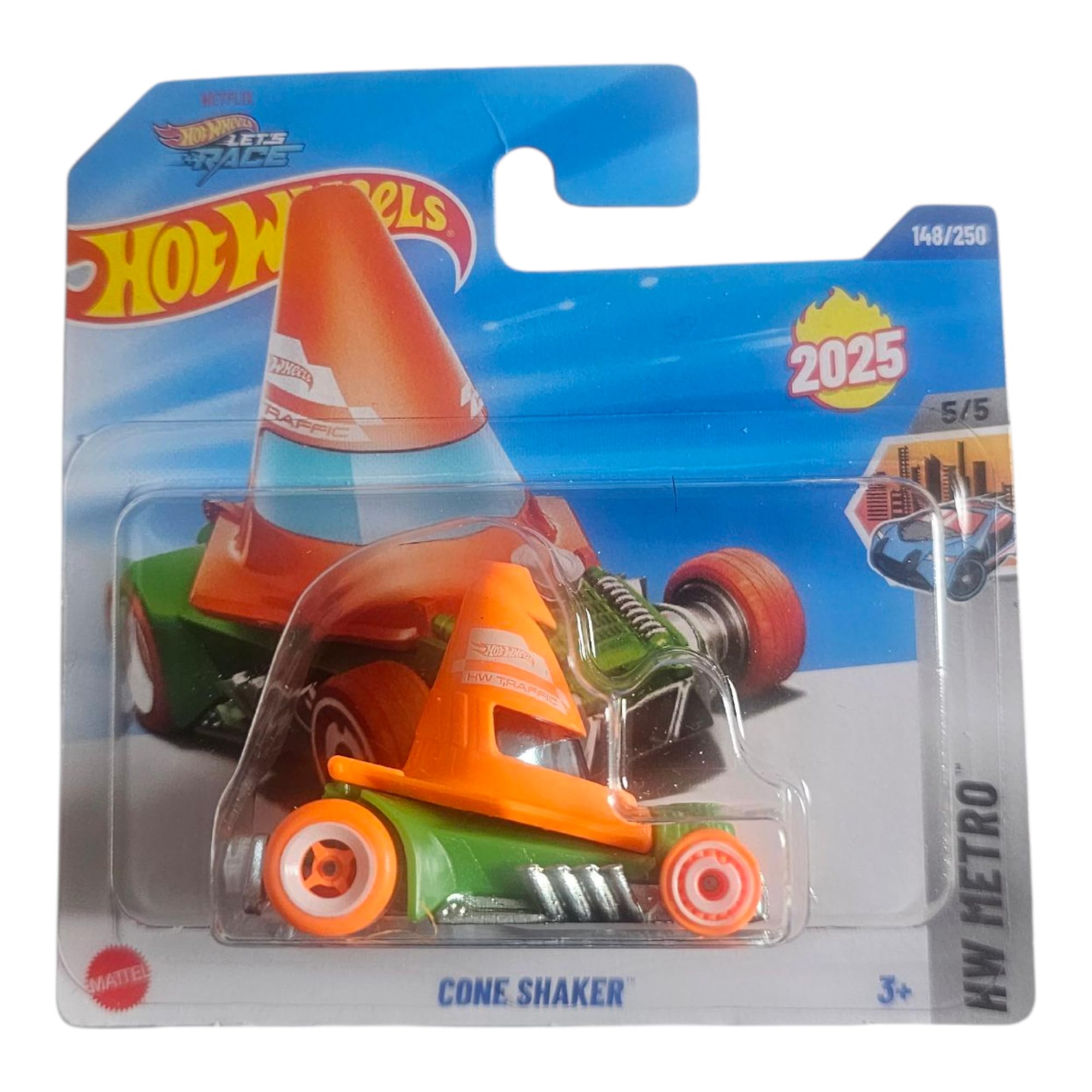 Hot Wheels Cone Shaker, HW Metro Series, 2025 Collection, Die-Cast Vehicle, 148/250