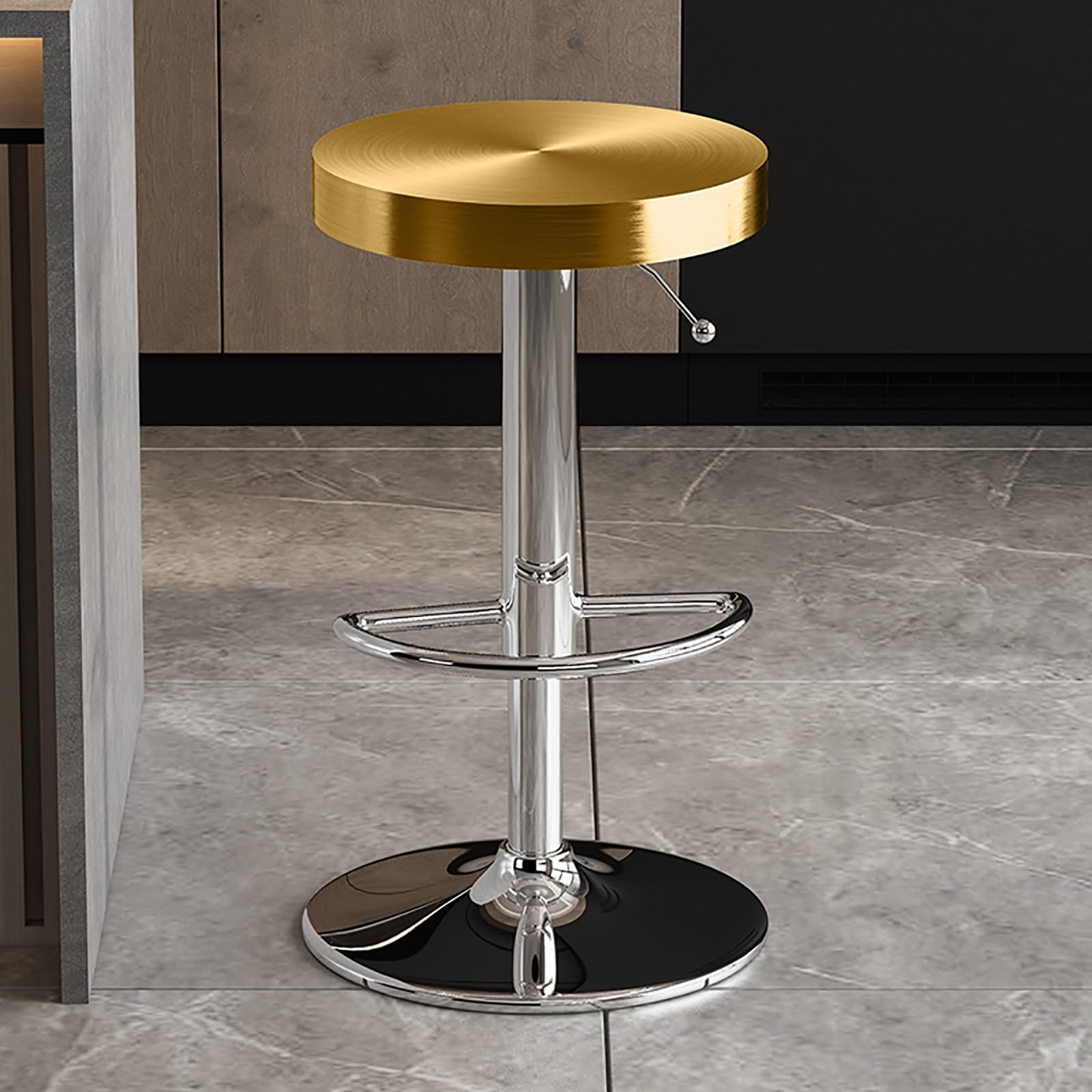 専用　バーチェア バースツール セット Amazon｜モダンなベルベットの回転バースツールセット、ローバックと