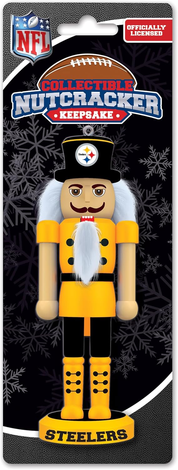 Masterpieces Game Day - NFL Buffalo Bills - Team Painted Keepsake Wood Nutcracker Ornament