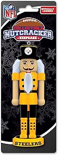 MasterPieces Game Day - NFL Pittsburgh Steelers - Team Painted Keepsake Wood Nutcracker Ornament