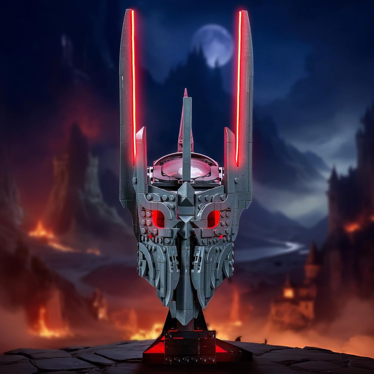 Amazon.com: LocoLee Light kit Compatible with Lego Sauron's Helmet - No ...