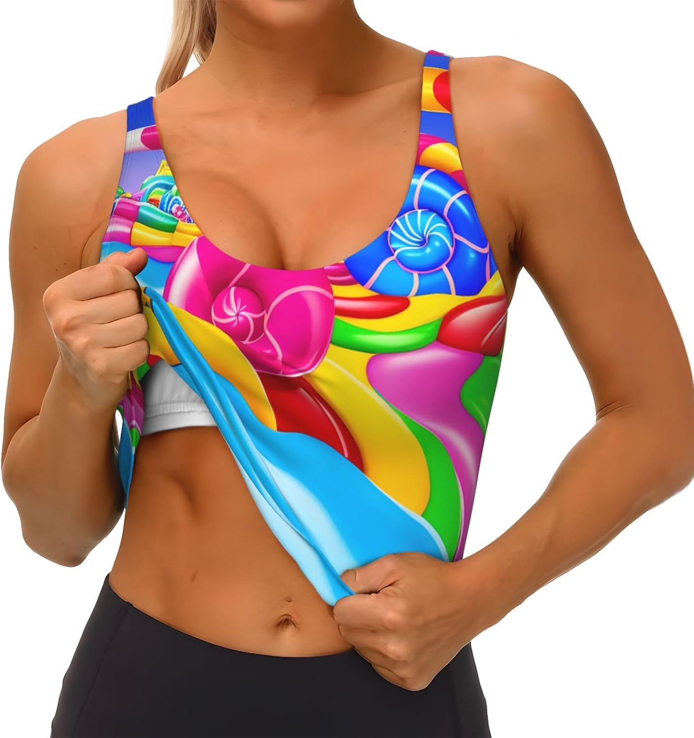 Women's Sports Vest DDCXZPP candy land Printing Soft, Comfortable, Lightweight, and Breathable
