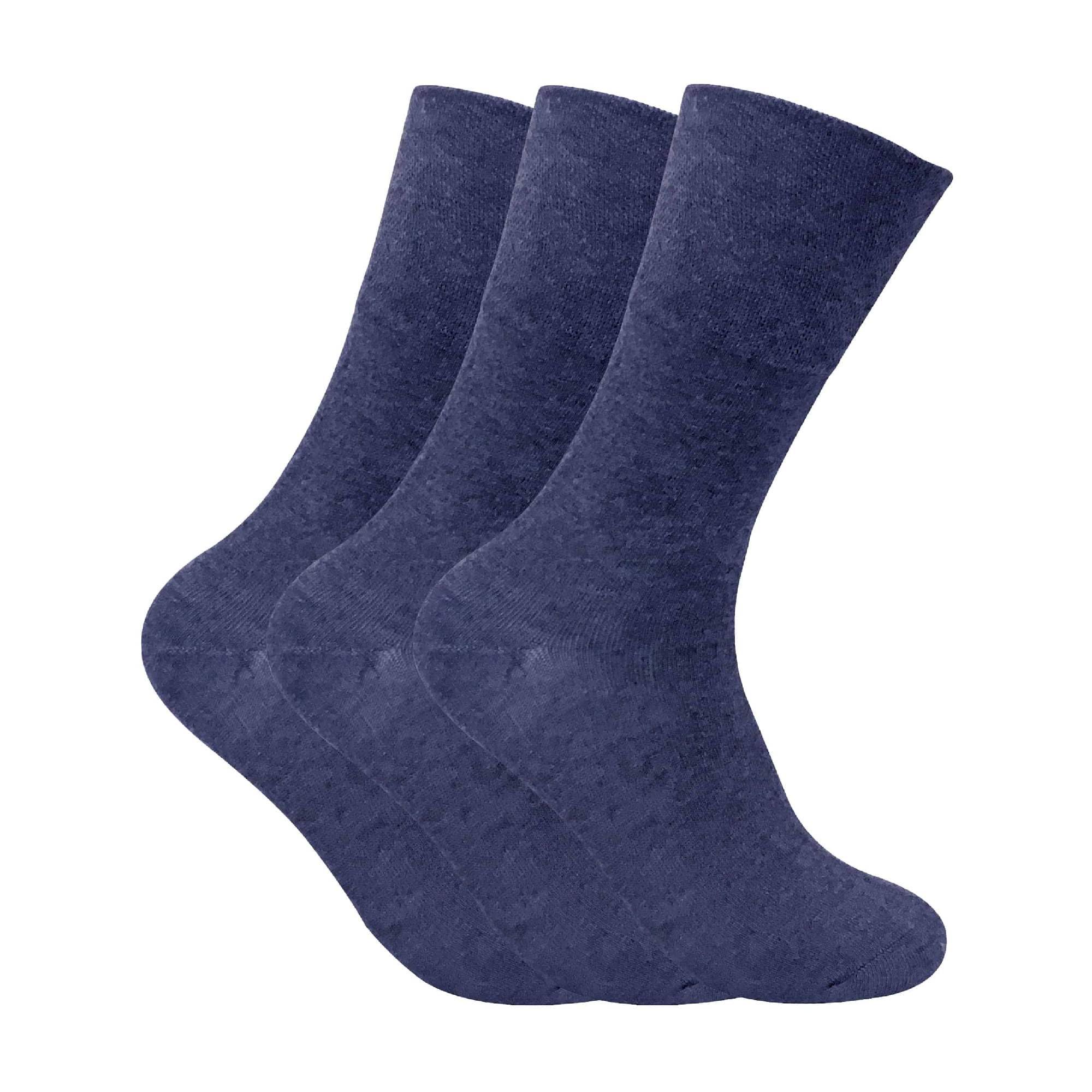 Sock Snob Men's Thermal Diabetic Socks - Blue - Size 6-11