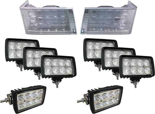 TIGERLIGHTS CaseKit-1 Kit completo de luces LED de 12 V compatible con/repuesto para Case/IH 7110, 7120, 7130, 7140, 7150, 7210, 7220, 7230, 7240,