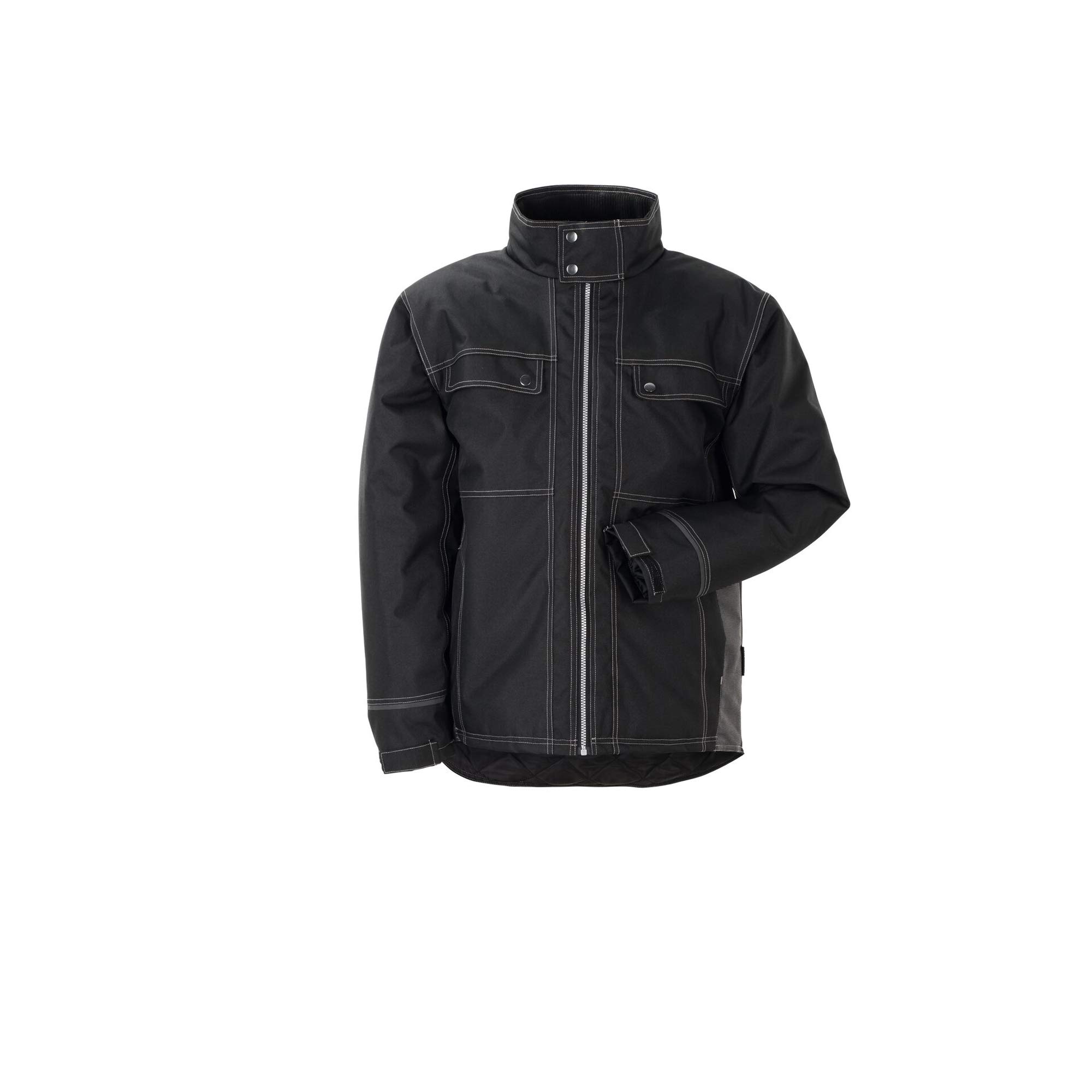 Planam 3344048 Outdoor Raven Jacke, Schwarz/Grau, Größe M