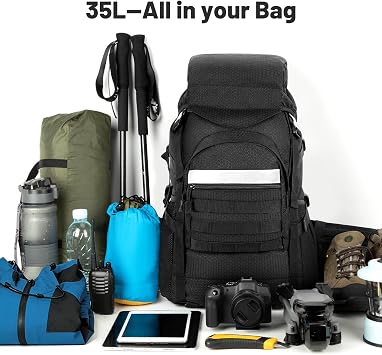 Jueachy Lightweight Hiking Backpack 35L: Camping Back Pack for Men & Women