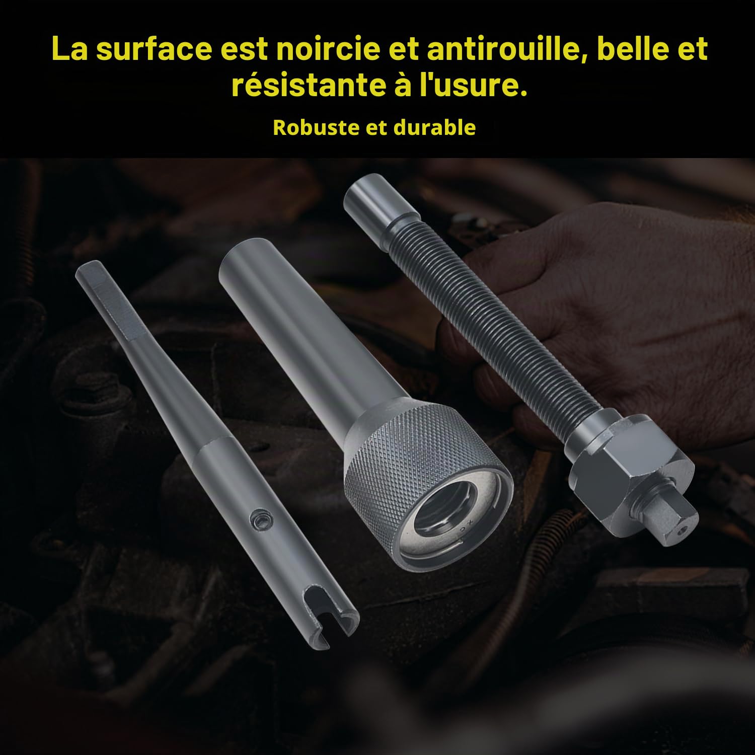 Kit 16 pièces de retrait de bougie de préchauffage cassée 8 mm et 10 mm, outil en acier anti-rouille, étui de rangement inclus