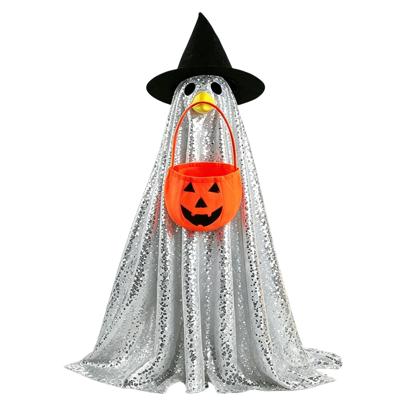 Costume d'oie de fantôme d'Halloween en figurine de cour festive