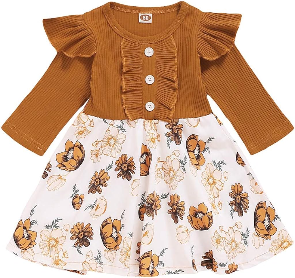 Amazon Co Jp 赤ちゃん服 ベビー服 ワンピース 長袖 女の子 キッズ 子供 ドレス 可愛い ボディースーツ ベビードレス 子供服 ガールズ 赤ちゃん服 ジャンパースカート 春 秋 冬 フリル 花柄 おしゃれ プレゼント 贈り物 通園 バースデー プリンセス 服 ファッション小物