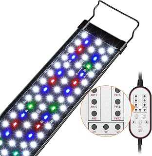 GAMALTA 18W 24/7 Aquarium Light for 18-24" Fish Tanks - Sunrise/Daylight/Moonlight Modes, Custom Timer & 7 Colors