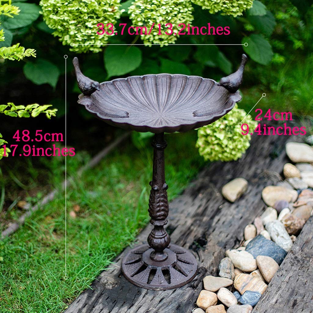 Candelabros para Velas Comedero para Pájaros De Maceta Alta, Cuenco Retro del Alimento del Pájaro del Arrabio, Decoración De Jardín Al Aire Libre, Candelabros De Aves