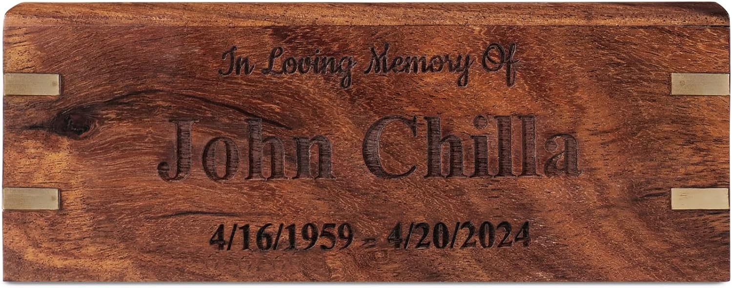 Personalized Lighthouse Wooden Cremation Urn for Human Ashes, Handcrafted Memorial Funeral Urn for Adults, Male/Female, Burial Keepsake Urn for Lighthouse Lovers, Sizes XS to XXL (12–250 lbs Capacity)
