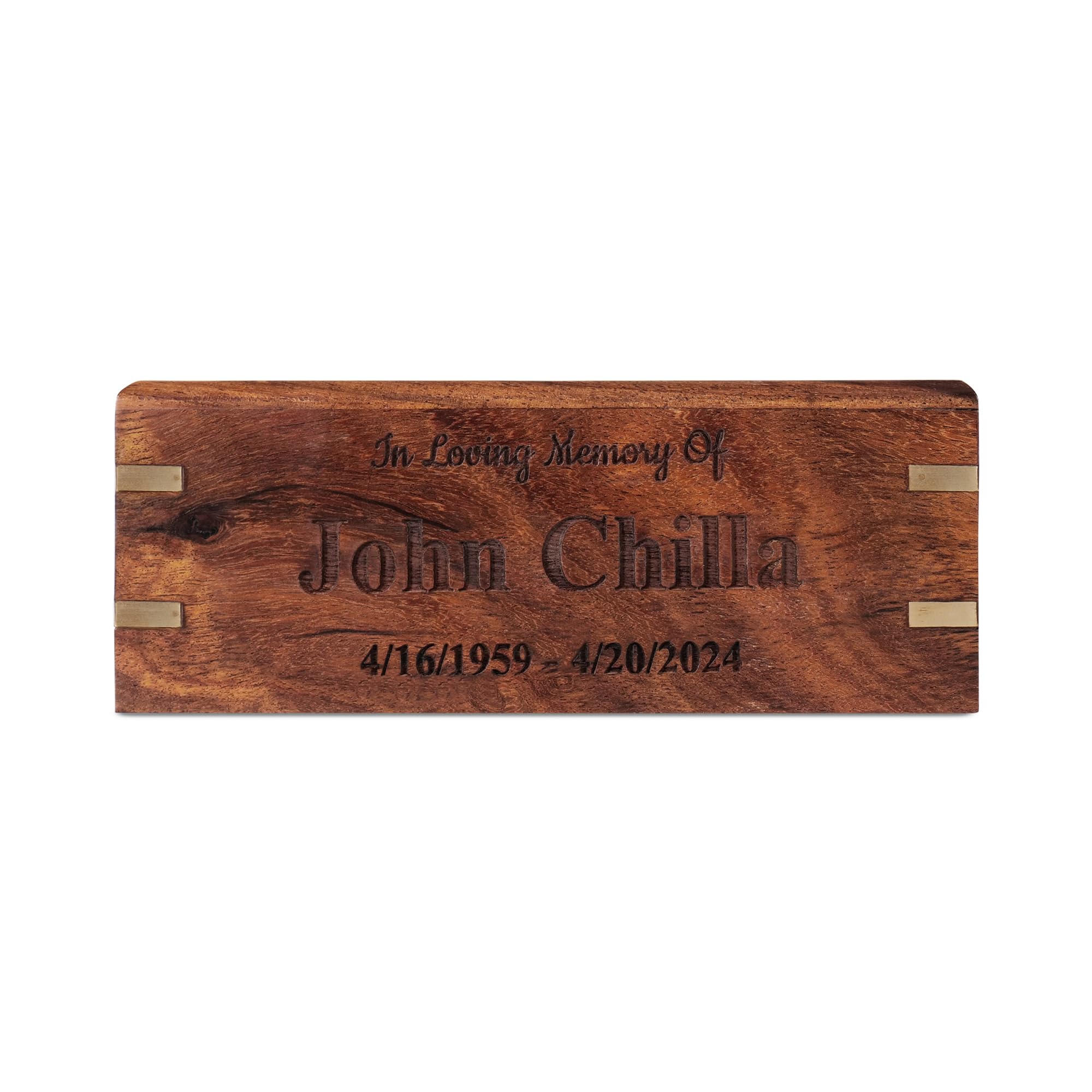 Personalized Rosewood Urn For Human Ashes | Cremation Funeral Urn