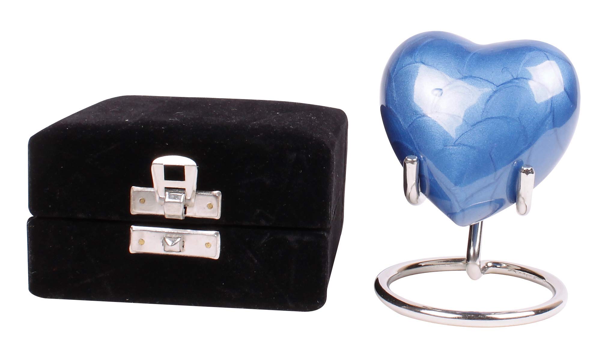 Mini urn hart | parelmoer roze