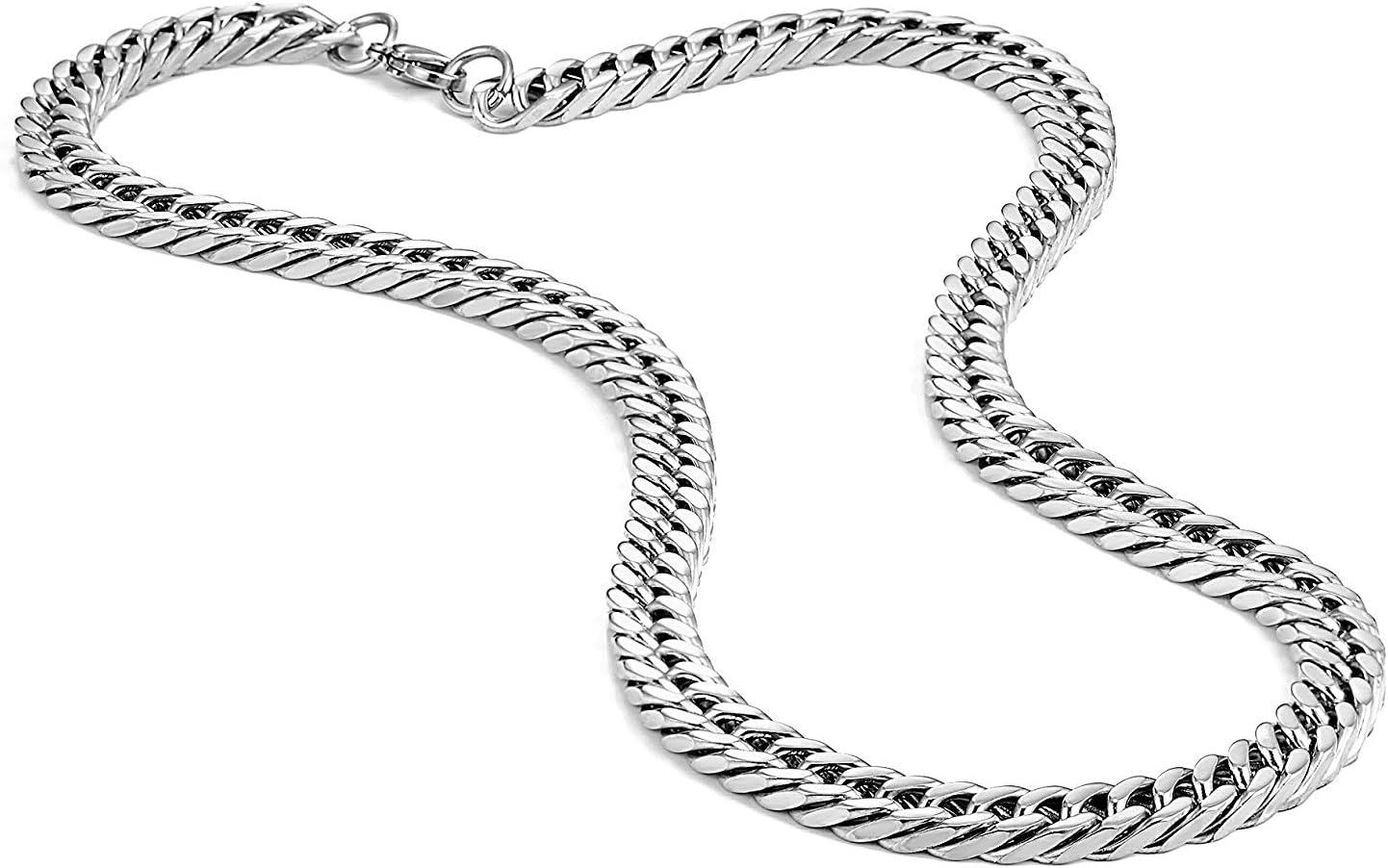 Urban Jewelry 316 Stainless Steel Men's Chain Necklace Statement Piece (19,21,23 inches) - Image 3