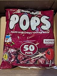 Amazon.com : Tootsie Pops Single Flavor Bag - Raspberry Flavored ...