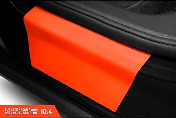 Luxshield Auto Einstiegsleisten Schutz für VW ID.4 E21 I 2020-2025 - Schutzfolie Autotür Zubehör Zierleisten Lackschutzfolie Transparent - 3