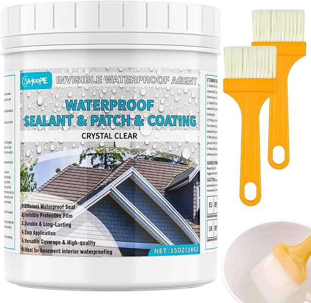 1KG Clear Liquid Waterproof Sealant, Invisible Anti-Leaking Sealant Agen...