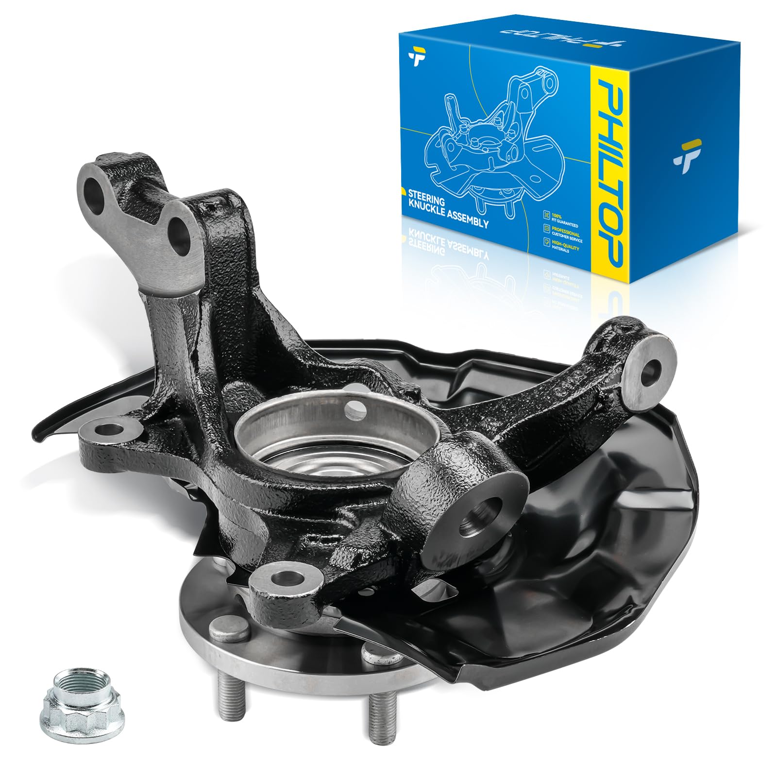 PHILTOP Front Right Knuckle Wheel Hub Bearing for 2004-2006 Toyota Sienna