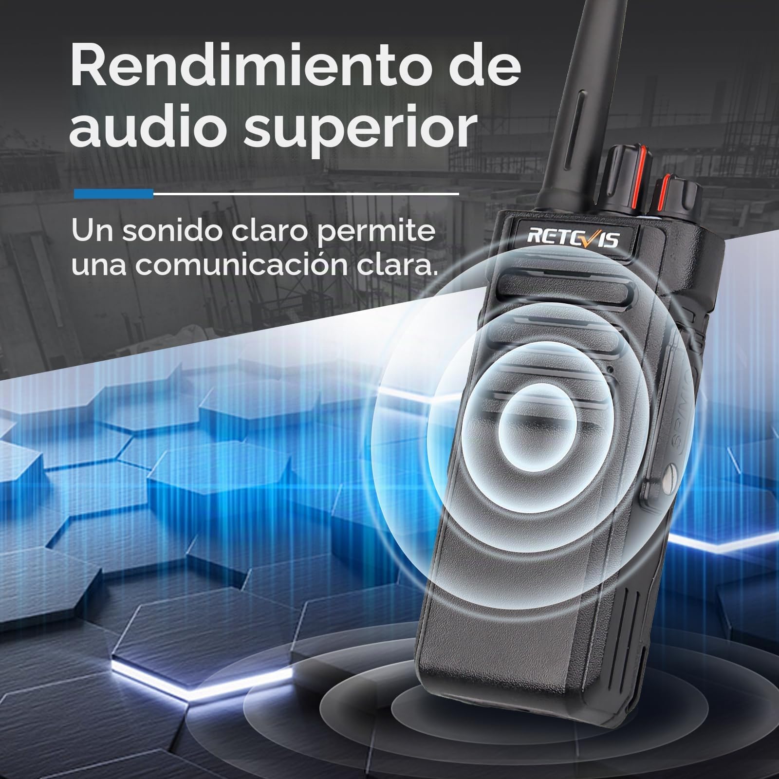 Retevis RT29D Radio DMR Impermeable, Walkie Talkie Profesional | 3200mAh, IP67, para Hotel, Almacén, Granja, Negro, 2 Piezas