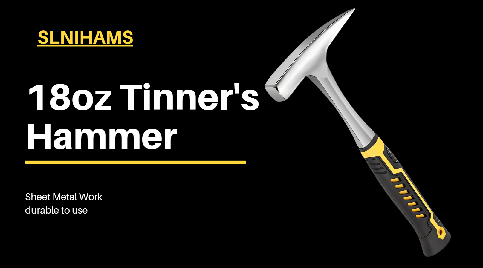 SLNIHAMS Tinner's Hammer, 18oz Sheet Metal Hammer Tools, Hvac Tool