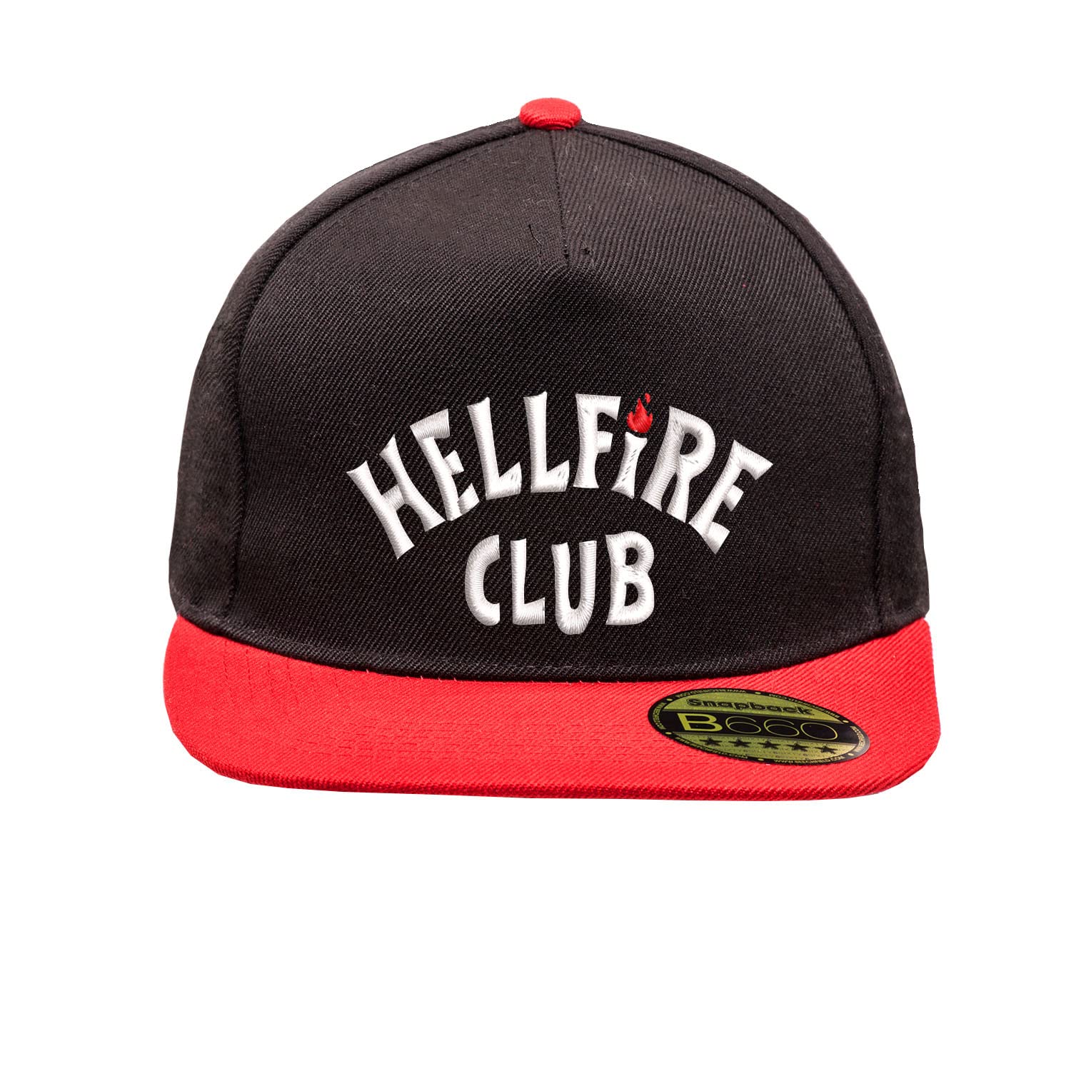 The Hawkins High Hellfire Club Hat Flat Peak Adjustable Snapback Unisex Original Embroidered Urban Logo Cap