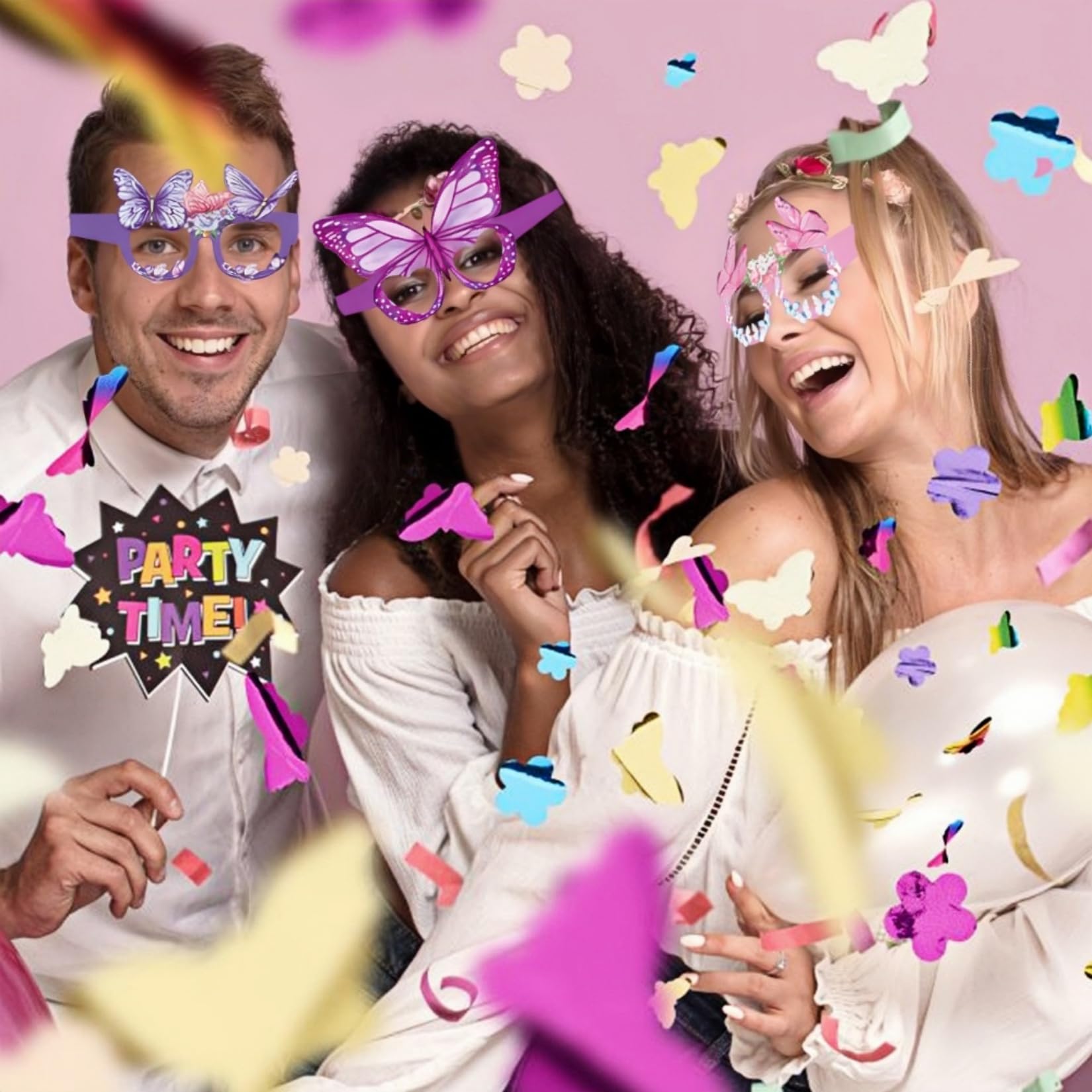 Cadeaus voor vlinderfeestjes in de vorm van bloemen, foto-accessoires