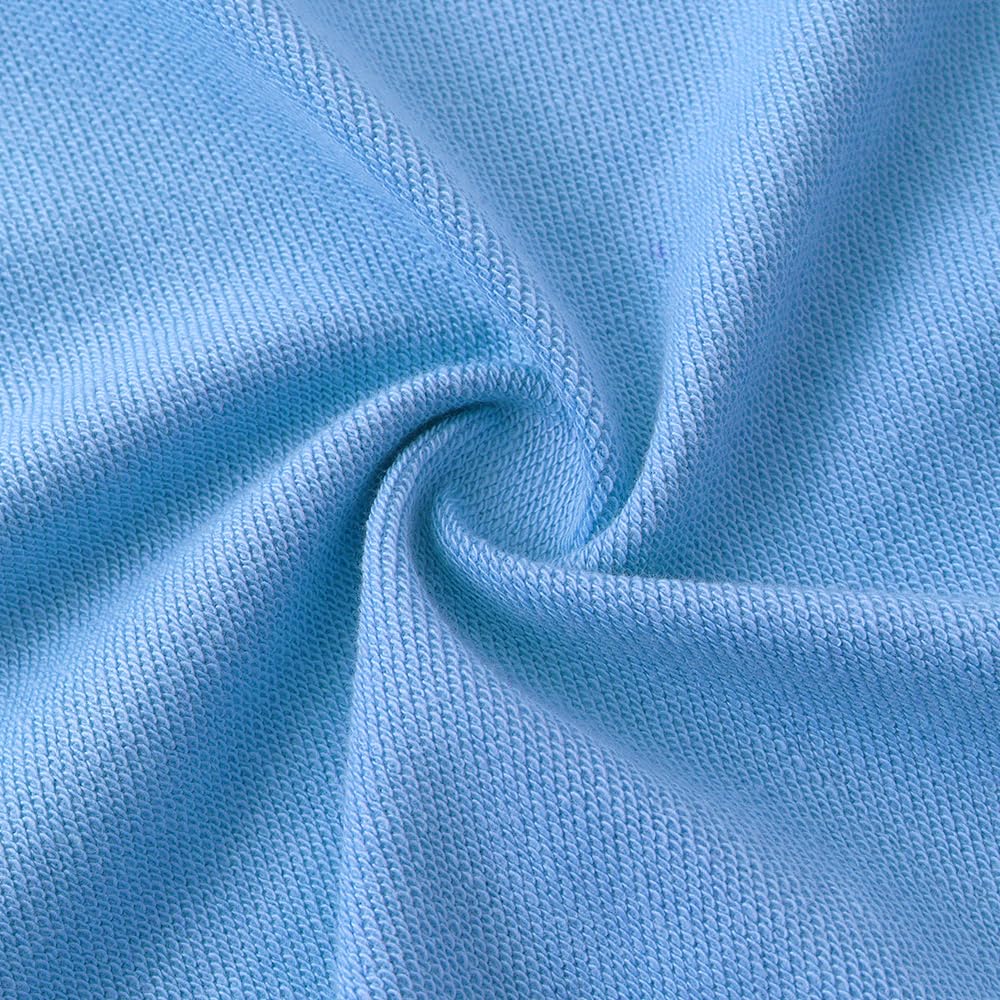 Spring&Gege Felpa classica con cappuccio per ragazzi, tinta unita, morbida, con zip intera, per bambini (3-14 anni), Blu acido., 5-6 Anni