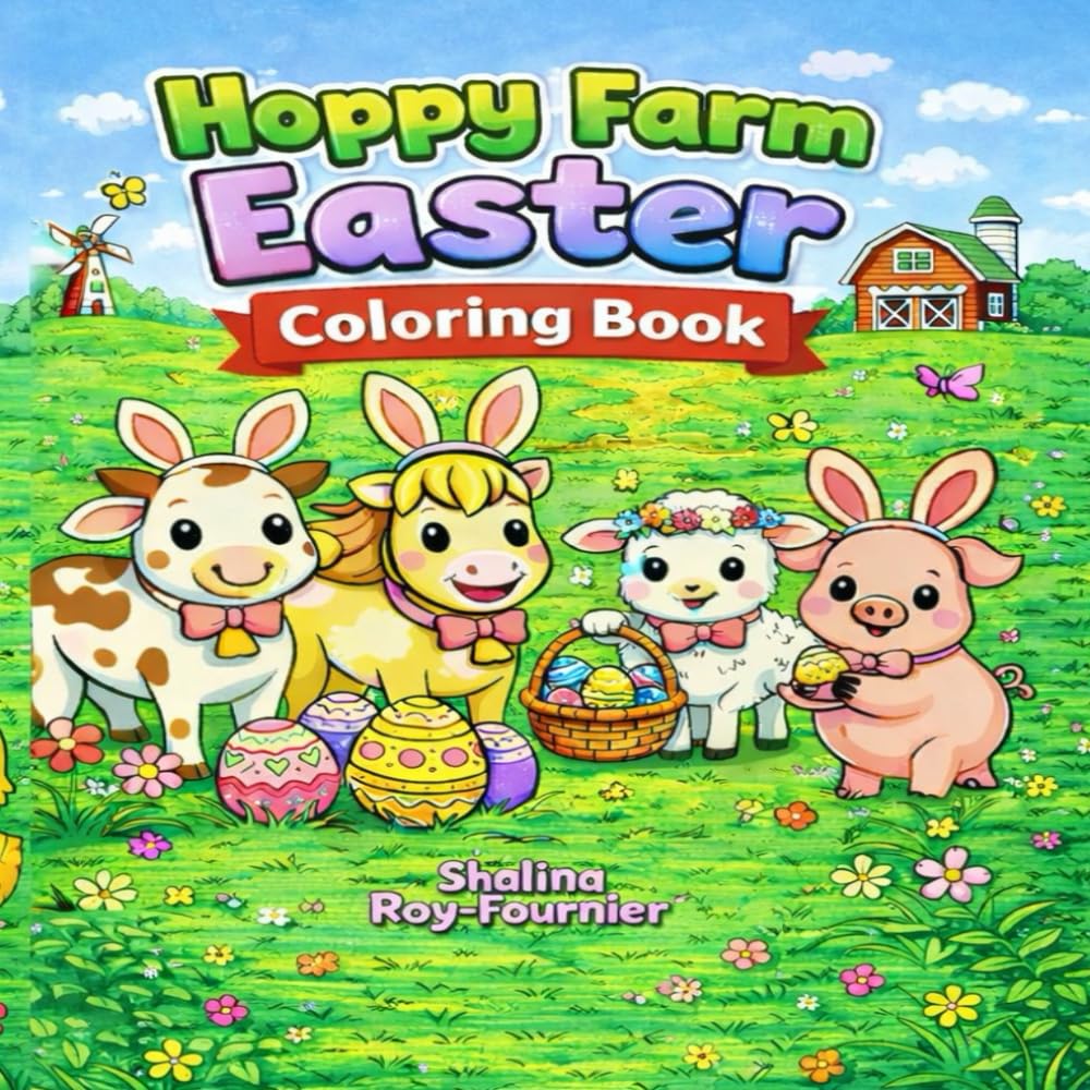 Hoppy Farm Easter Coloring Book