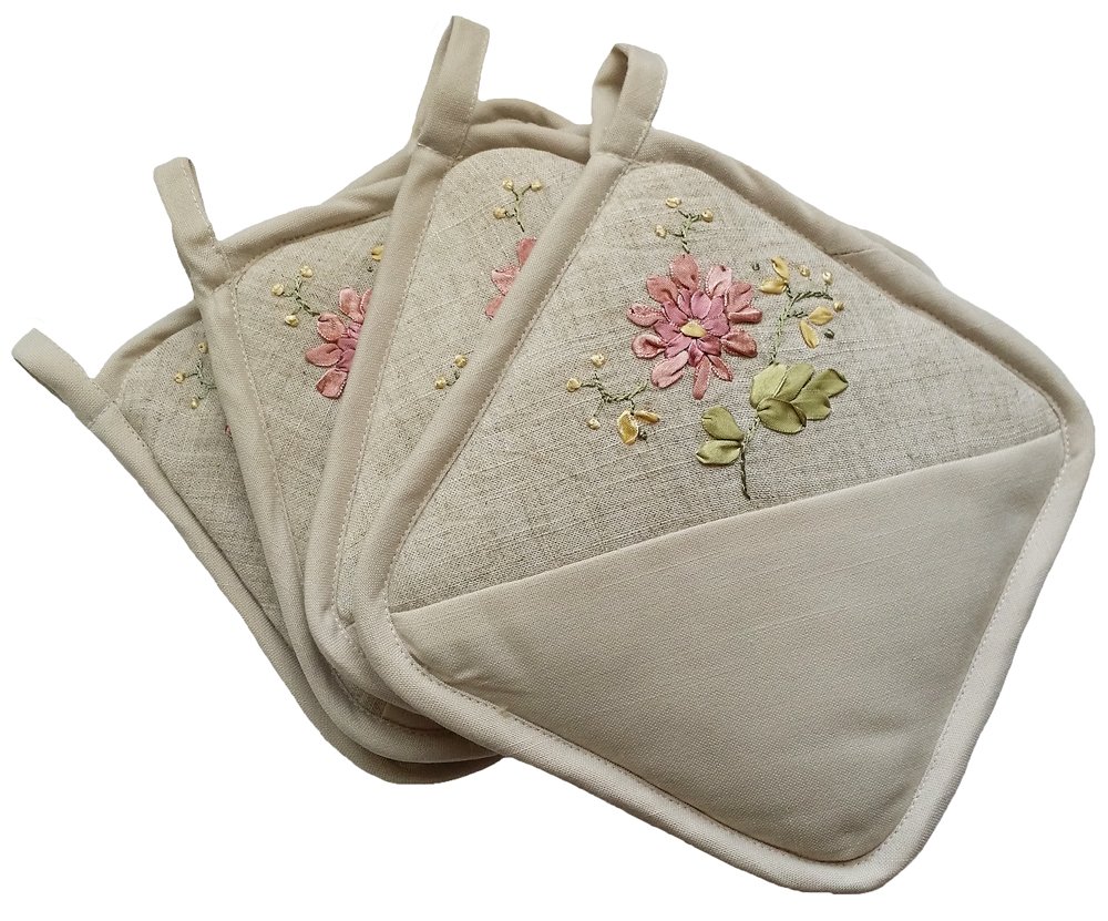 Embroidery towel toppers  embroidery  origami