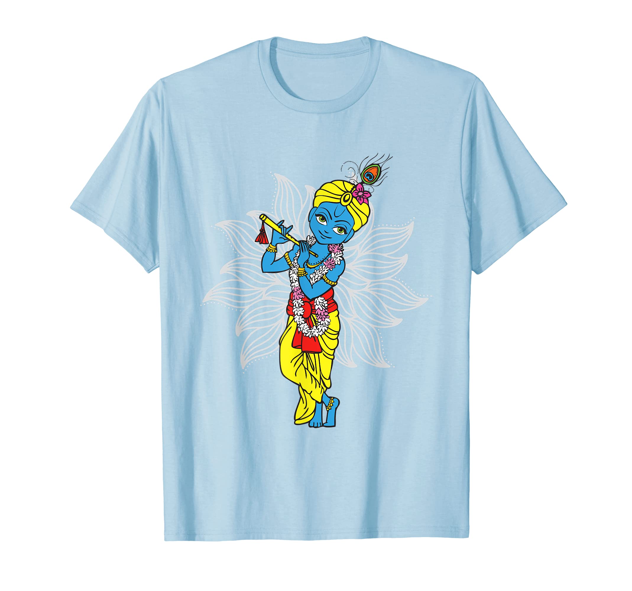 Naughty Krishna With His Flute - Lord Krishna T-shirt T-Shirt