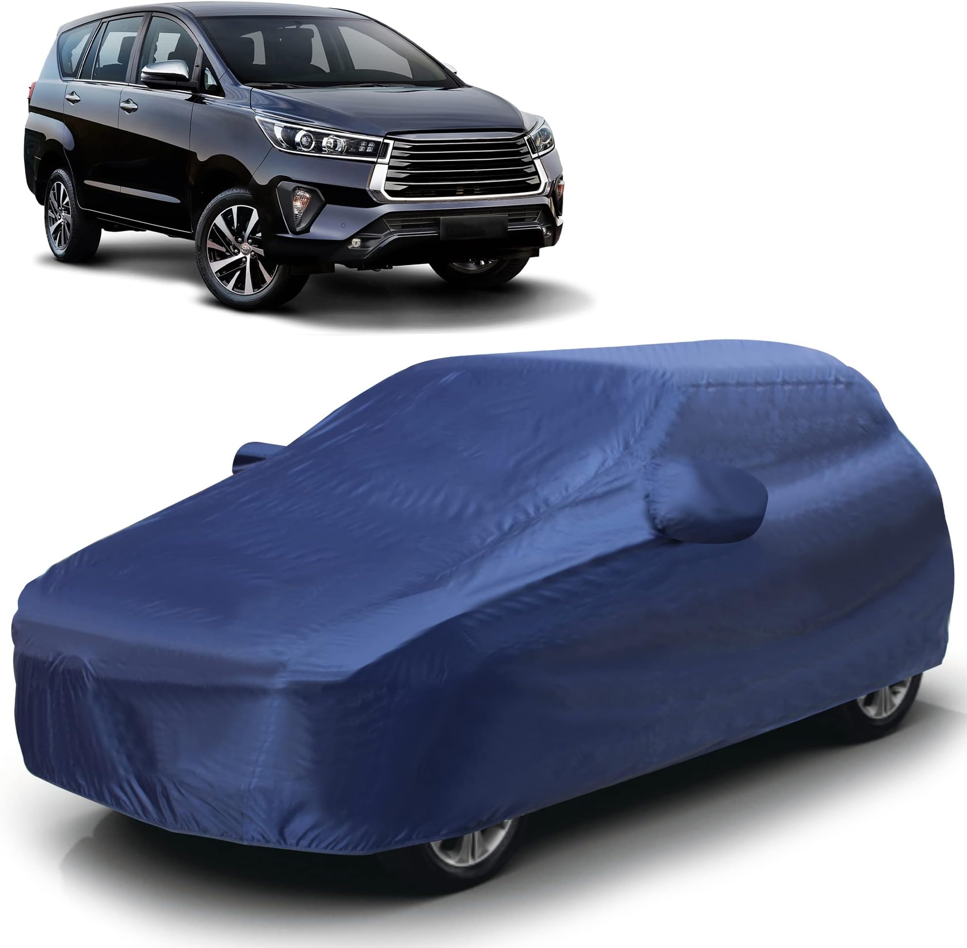 TF-I Car Cover for Toyota Innova Crysta [Year 2016 Onwards] - Dust & UV Proof Waterproof Car Cover (Blue)