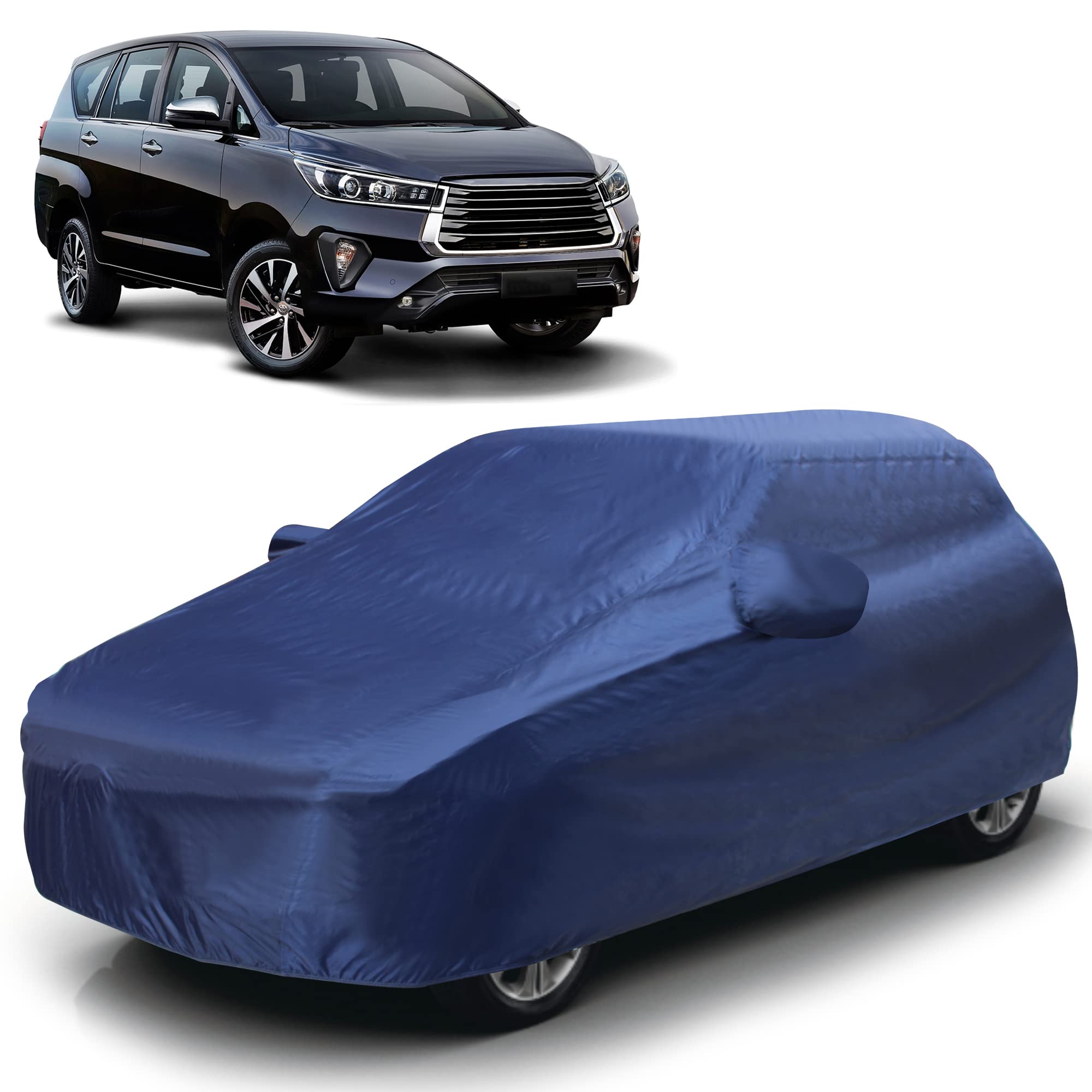 AUTOGUYS TF-I Car Cover for Toyota Innova Crysta [Year 2016 Onwards] - Dust & UV Proof Waterproof Car Cover (Blue)