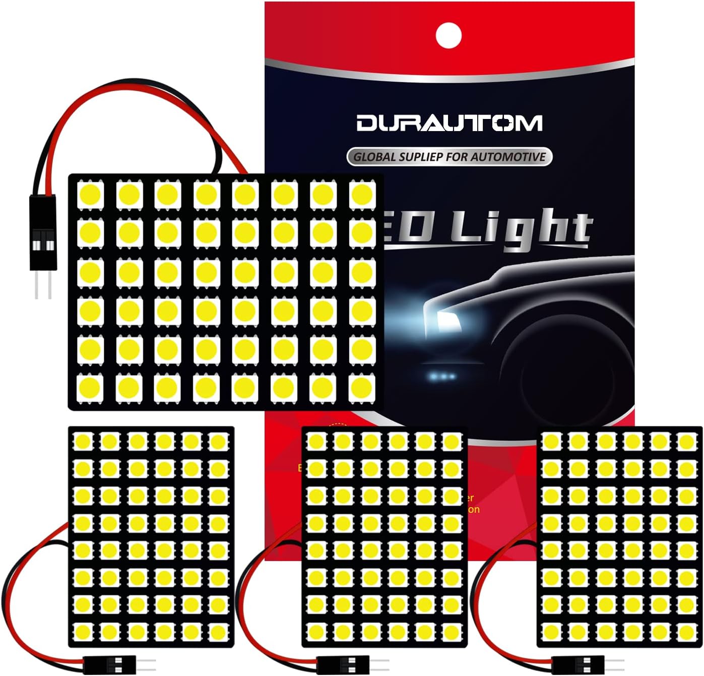 DURAUTOM Panel Interior Dome LED Reading Lights For Car